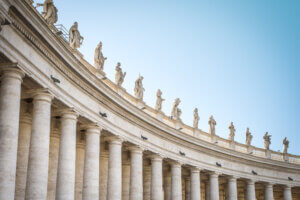 Why is St. Peter’s Square oval-shaped?