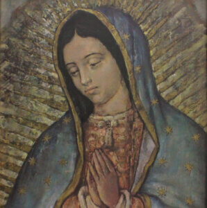 What image is hidden in the eyes of Our Lady of Guadalupe?