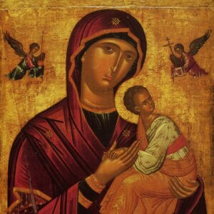 Why do Byzantine icons look the way they do?
