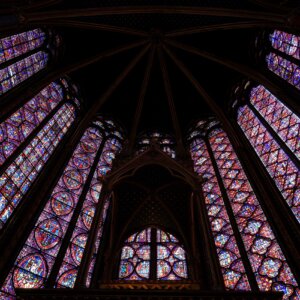 Where are the oldest stained glass windows in the world?